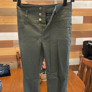 Refuge green skinny jeans